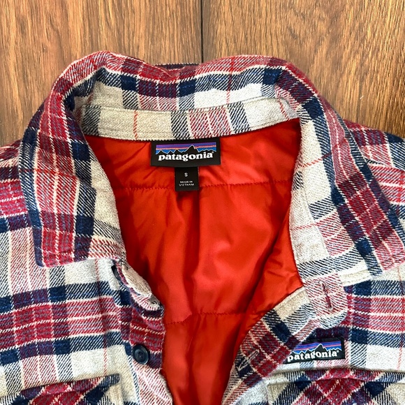 Patagonia Mens Insulated Fjord Flannel Jacket size S - Picture 4 of 6